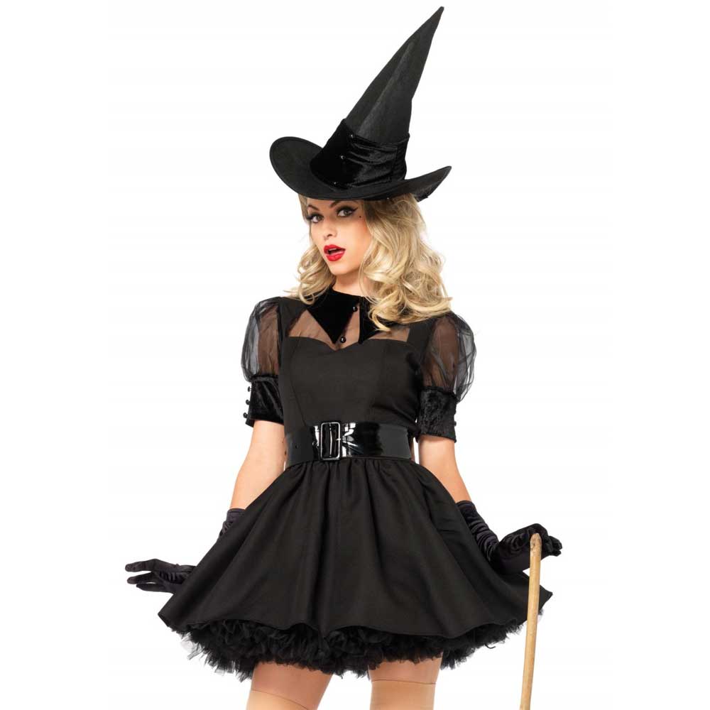 Leg Avenue - Bewitching Witch Kostüm - Schwarz